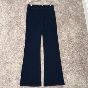 Betabrand Women’s S Blue Dress Pant Yoga Jeans Pull On Stretch Bootcut